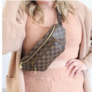Louis Vuitton Brown Damier Melville Bum Bag/ Body Bag